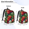 thumbnail image 4 of Daiia Strawberry2 Vintage Canvas Backpack for Men and Women ,Hiking Backpack,Travel Laptop Bag for School,Large Capacity Backpack, 4 of 8