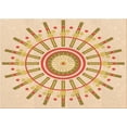 thumbnail image 1 of Ahgly Company Indoor Rectangle Patterned Golden Blonde Gold Area Rugs, 7' x 9', 1 of 6
