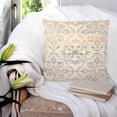 thumbnail image 3 of 14x14 Pillow Covers Set of 2, Bohemian Floral, Throw Pillow Covers Decorative Couch Cushion Case, Vintage Gradient European Line Microfiber Square Pillowcases for Bedroom Car Living Room, 3 of 7
