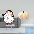 thumbnail image 2 of Reloj de pared silencioso, decorativo, de calabaza de Halloween, de peluche suave de PP, ideal para sala de estar, dormitorio, oficina, regalo., 2 of 8