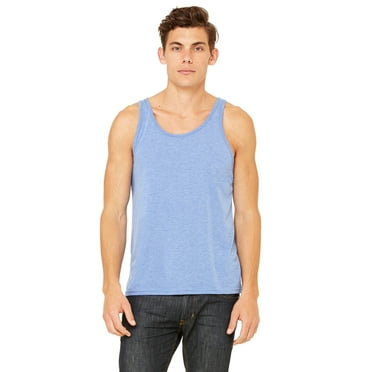 Unisex Jersey Tank , 3480 , Blue Triblend , X-Small