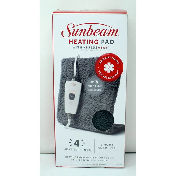 Sunbeam Heating Pad with XpressHeat Standard Size - Walmart.com ...