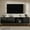 Black, variant on Modern Entertainment Center For Up To 80"TV, TV Stand With Storage Cabinet For Living Room, Bedroom, Black