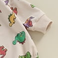 thumbnail image 7 of Bagilaanoe Newborn Baby Girl Boys Oversized Romper Sweatshirt Long Sleeve Bodysuits Dinosaur Print Pullover 3M 6M 12M 18M Infant Casual Tee Tops, 7 of 7