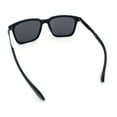 thumbnail image 7 of Mens Classic Rectangle Sporty Gentlemanly Plastic Fashion Sunglasses Shiny Black, 7 of 7