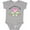 AC-Heather Grey, variant on Mawmaw's Girl Heart Flowers Girls Baby Bodysuit