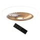 thumbnail image 5 of Lámpara de techo con ventilador, lámpara LED regulable, montaje empotrado, temporizador, ventilador de techo Dorado, 5 of 8