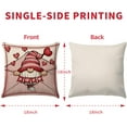 thumbnail image 5 of Valentines Day Pillow Covers 18x18 Set of 4 Valentine Gnomes Linen Cushion Decorative Throw Pillow Covers Sofa Couch Anniversary Wedding Valentine Home Decor, 5 of 6