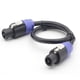 thumbnail image 3 of Cable de audio con conector de cuatro núcleos, cable de conexión de audio, conector de aviación, anillo de etapa, cable de altavoz con cabezal Ohm, 3 of 5