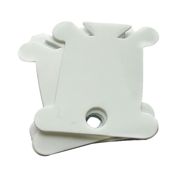 Kearding 120 Uds hilo de bordar a mano artesanía hilo de coser bobina organizador punto de cruz soporte de almacenamiento tarjeta de tablero de bobinado Artesanía Crema Kearding HA027681-01