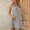 F-671Grey, variant on ZHOGXU Women's Dress Sleeveless Halter Neck Solid Color Fashion Comfortable Loose Mini Dresses For Casual Daily Wear,Grey,Xxl