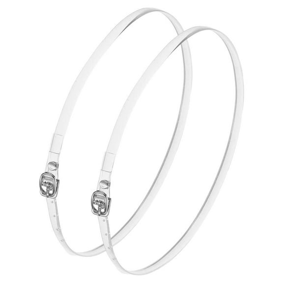 1 Pair Replacement Ankle Strap for Heels Detachable High Heels Shoe Straps Adjustable PU Leather Shoe Bands, Transparent