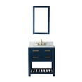 thumbnail image 2 of Water Creation Madalyn 30" Wood Single Bathroom Vanity in Monarch Blue & White, 2 of 6