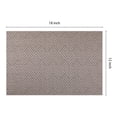 thumbnail image 4 of REGALWOVEN 6 Pack Place Mats, Placemats for Kitchen Dining Table Decor Heat Resistant Table Placemats Wipeable Table Mat Sand Black 18*12in, 4 of 7