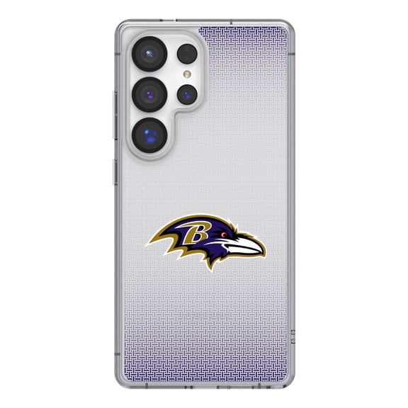 Baltimore Ravens Linen Logo Galaxy Clear Case