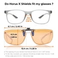 thumbnail image 2 of Gafas para videojuegos Horus X con clip, lentes de color ámbar claro y antiazul, 2 of 7