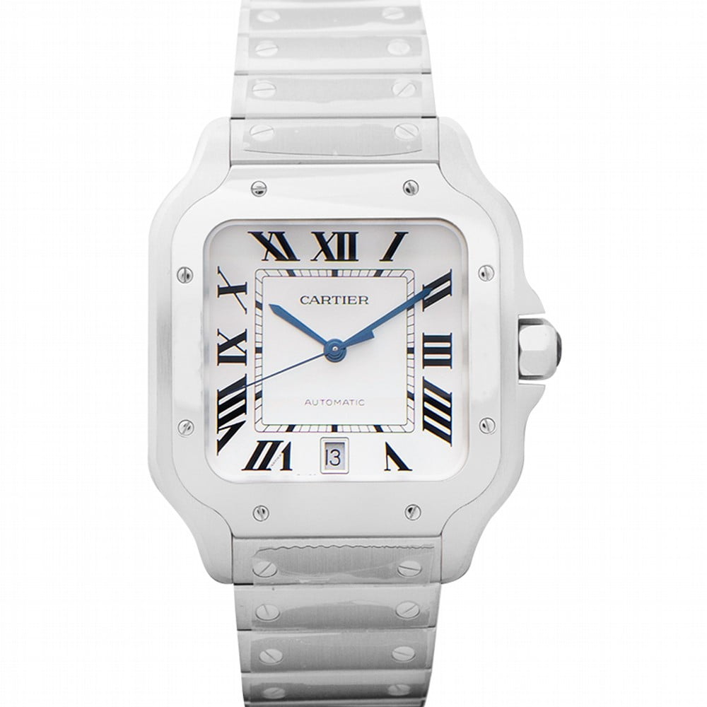 Cartier Santos Silvered Opaline Dial Men's Watch WSSA0018 - Walmart.com
