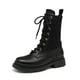 thumbnail image 1 of Dream Pairs Botines con suela de lengüeta a la moda para mujer Botas de combate a media pantorrilla con cordones SDMB2217W Dream Pairs SDMB2217W, 1 of 4