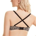 thumbnail image 5 of Wingslove Womens Push-up Bra Deep V Plunge Underwire T-Shirt Bra, Leopard Print 36D, 5 of 7