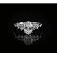 thumbnail image 4 of DiiroVintage Oval Cut Moissanite Diamond Engagement Ring, Floral Cluster Accent Ring, 14K Vermeil Yellow Gold Promise Ring for Women, Promise Ring for Her, 4 of 6