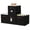 Black, variant on DECOMOMO Fabric Storage Bin, Cube Storage Bin, Closet Organizers, Set of 6, Beige