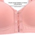 thumbnail image 3 of Sujetador de talla grande con copa moldeada y hebilla frontal para mujer de mediana edad, ropa interior sin aro y tirantes anchos para los hombros para mujer, 3 of 4