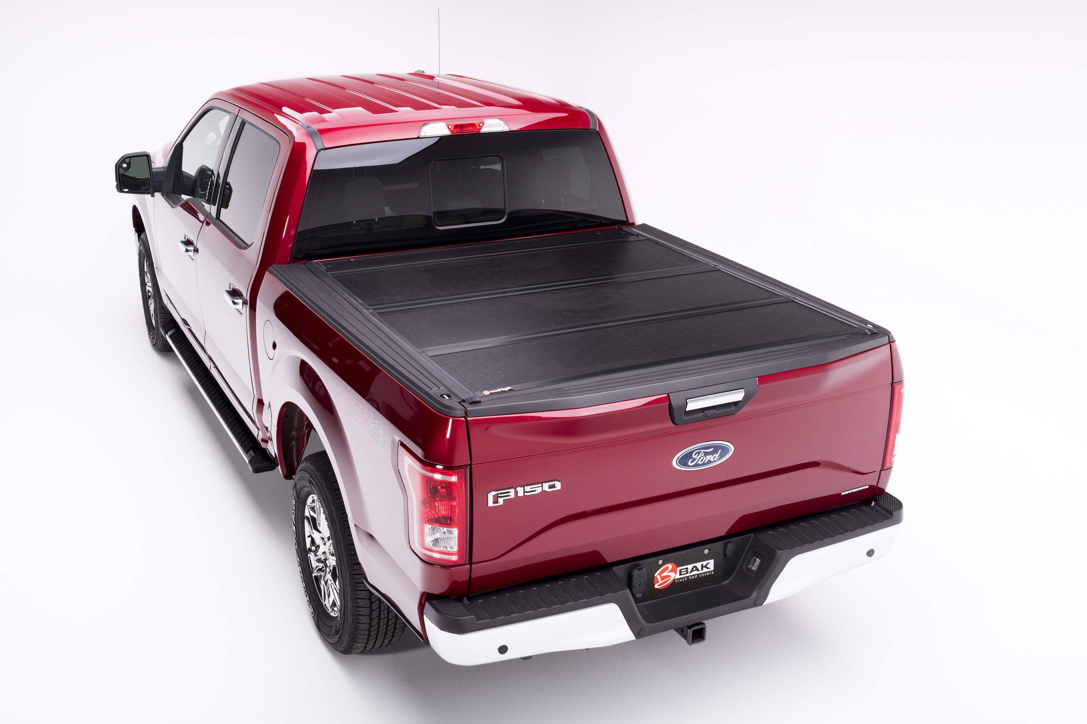 Bak Industries 772601 Tonneau Cover Bakflip F1 Hard Panel Fold Up Lockable Using Tailgate Handle Lock Black Fiberglass Can Be Used With Bak Tool Box Walmart Canada