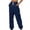 Navy, variant on WIZUTIZ Womens Joggers Sweatpants Cotton Linen Pants Solid Casual Loose Beach Trousers Lightweight Straight Legs