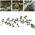 thumbnail image 3 of 1 Pcs Lighted Eucalyptus Garland, 70.8" LED Fairy Lights, Lighted Eucalyptus Twig Garlands with Timer Battery Operated for Bedroom Stairs Party and Holiday Decor Indoor Outdoor, 3 of 8
