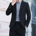 thumbnail image 2 of Conjunto de 2 piezas para hombre de alta calidad 2024, trajes y blazers ajustados de color sólido para hombre, pantalones de moda, lujo elegante clásico, 2 of 5