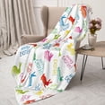 thumbnail image 3 of Sikiie Happy Easter Rabbit Cozy Flannel Fleece Throw Blanket: Lightweight & Thick for All Seasons - Perfect for Women, Men, & Kids"50"x40", 3 of 6