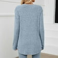 thumbnail image 7 of Usmixi Winter Sweater for Women Knitted Pullover Tops for Women Loose Casual Round Neck Thin Lightweight Sweater Tunic Casual Solid Sweater Fall Long Sleeve Tops 2023, 7 of 7