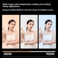 thumbnail image 4 of Portable LED Video Light 40W Video Camera Light Pocket Mini Outdoor High Brightness Fill Light Can Charge Phone,1 * fill light 1 * USB cable 1 * tripod 1 * screw 1 * English instruction manual,White, 4 of 8