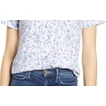 thumbnail image 3 of Lucky Brand Womens Cotton Floral Print Pullover Top, 3 of 3