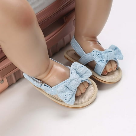 

Cyber_Monday Dianli Toddler Sandals Beach Essentials Toddler Water Shoes Toddler Baby Girls Boys Baby Shoes Soft Sole Non-slip Baby Toddler Sandals Blue Clearance Items Toddler Sandals 6-9 Months