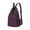 Purple, variant on DAMAI Sling Backpack Travel Hiking Daypack,Sling Pack Large Sling Backpack for Travel,Crossbody Convertible Sling Bag with Front Pocket One Shoulder Chest Bag(Khaki)