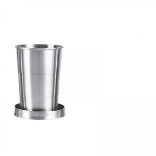 Copa plegable,Taza plegable de metal para viajar,Taza plegable portátil de acero inoxidable para senderismo.,Taza de agua telescópica de viaje para acampar,taza plegable,taza plegable taza de
