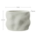 thumbnail image 4 of Better Homes & Gardens Mallory 6 inch Resin Planter Oblong Shape Modern Elegance Design for Indoor Use, 4 of 8