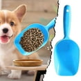 Pet Dog Food Spatula Pet Feeding Spoons Blue Can Hang Integrated Cat