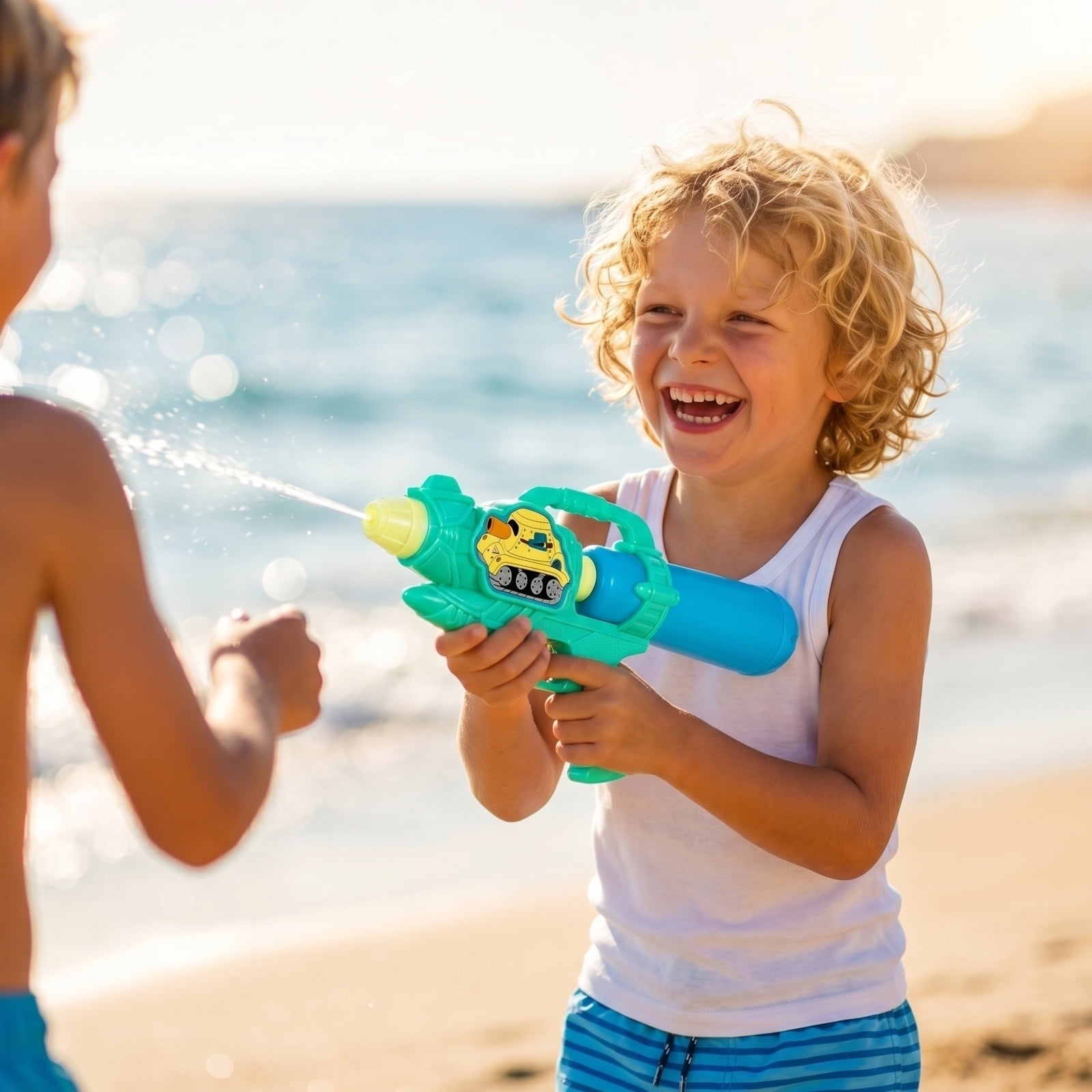 Compact Kids Water Gun Toy Small Handheld Spray Gun for Outdoor Summer Play Fun for Boys Girls 3-8 Years, Lightweight Portable Design for Beach Pool Backyard Games