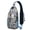 Sky-blue-14, variant on Kawaii Llama Face Print Sling Backpack, Lightweight Crossbody Daypack with Adorable Alpaca Cartoon Pattern, Funny and Cute Design, Anti-theft Travel Bag for Outdoor, Gym, Daily Use