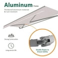 thumbnail image 5 of Macrout Patio Awning 8x7 Feet Sunshade Canopy for Manual Retractable Awnings, 4607 (Burgundy), 5 of 10
