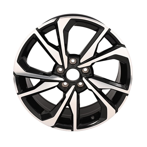 Black Wheel 18"x 8" Alloy 10 Spoke With Machined Face For Honda 2017 2018 2019 2020 2021 Civic 560-64108A