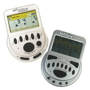 Gambling Electronic Game Pack - Mega Screen Solitaire Handheld Game & 7 in 1 Poker Handheld Game