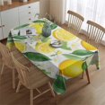 thumbnail image 4 of Lemon Rectangle Tablecloth 60"x84",Waterproof Polyester Rectangle Table Cloth, Wipeable Spillproof Polyester Tablecloth for Dining, Camping, Indoor and Outdoor, 4 of 5