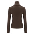 thumbnail image 5 of Pxiakgy Women's Long Sleeve Mock Turtleneck Shirts 2025 Base Layer Slim Fit Thermal Underwear Tops Lightweight Breathable Gym Yoga Athletic Shirts Sense Slim Pure Wind High Neck Base Top Coffee Xl, 5 of 8