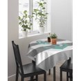 thumbnail image 4 of Nautical Anchor Suqare Tablecloth - 54 x 54 Inch, Turquoise Grey White Horizontal Stripe Waterproof & StainResistant Tablecloth, Washable Oil-proof Table Cover for Dining/Party/Wedding/Camping/Buffet, 4 of 9