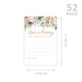 thumbnail image 5 of Koyal Wholesale Share a Memory Cards, Peach Coral Florals Cards for Wedding, Baby Life Memories, 4" x 6", 52-Pk, 5 of 5