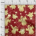 thumbnail image 2 of oneOone Cotton Poplin Red Fabric Halloween Dress Material Fabric Print Fabric By The Yard 42 Inch Wide, 2 of 4