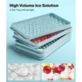 thumbnail image 2 of SUCS Stackable Round Ice Cube Tray Set 99PCS Round Ice Balls, Ice Trays for Freezer Is Easy To Release & Sturdy– Small Pellet Ice Maker for Drinks, Coffee and Cocktails, 2 of 7